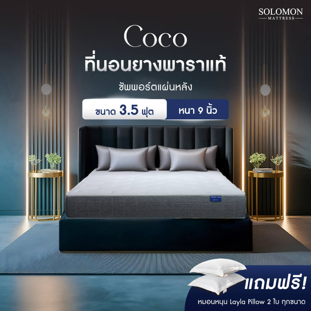 ที่นอน 3.5 ฟุต SOLOMON รุ่น COCO หนา 9 นิ้ว_9
